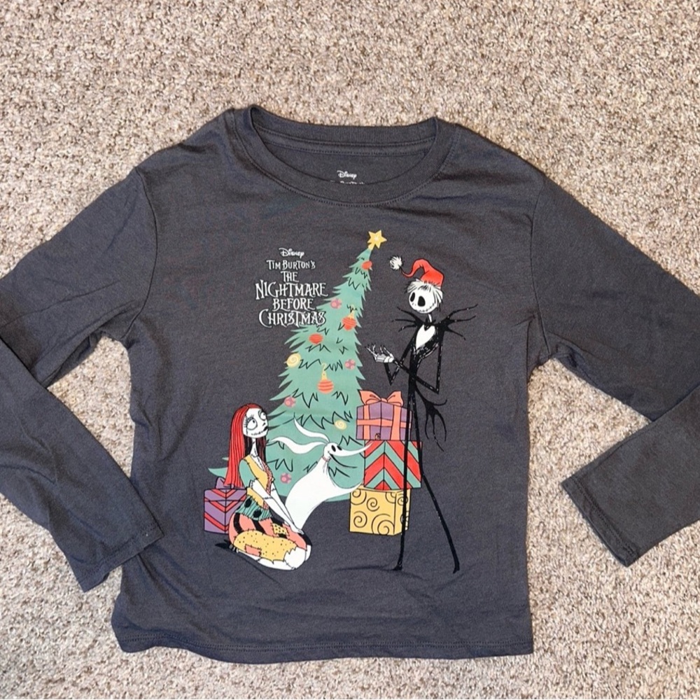 Disney Nightmare Before Christmas Kids LS top